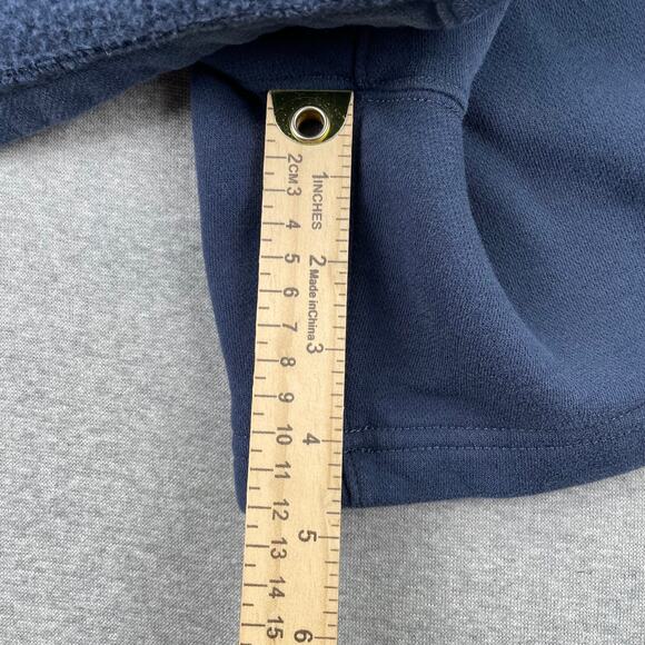 Abercrombie & Fitch Fleece Sweat Shorts Women XS Blue Green Drawstring Retro - Picture 6 of 12